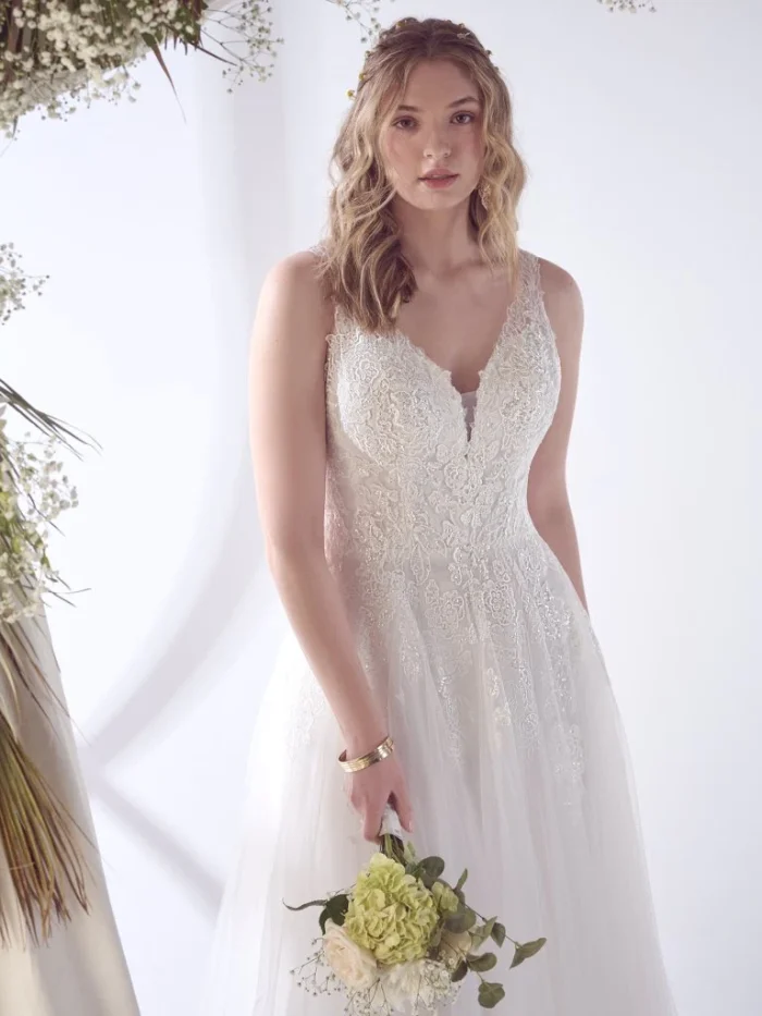 Rebecca Ingram Emily Lynette A Line Bridal Gown 22RS953B01 Main