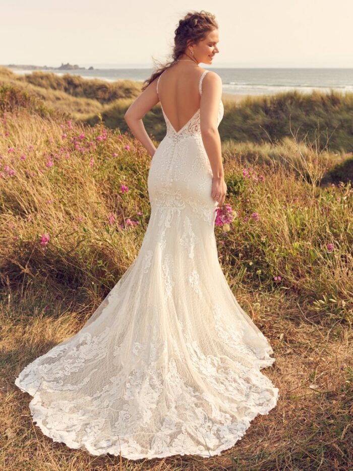 Rebecca Ingram Larkin Sheath Wedding Dress 22RW590A01 Alt4