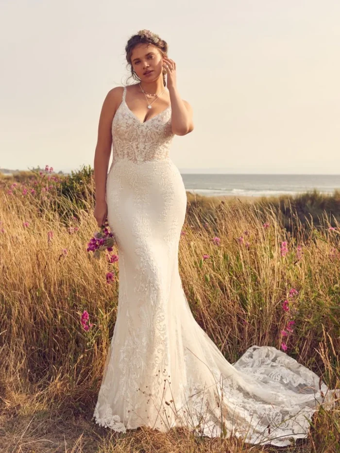 Rebecca Ingram Larkin Sheath Wedding Dress 22RW590A01 Main