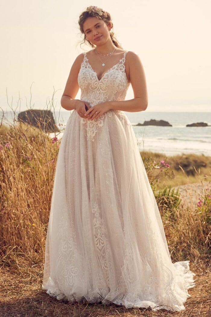 Rebecca Ingram Shauna A Line Wedding Dress 22RK526A01 Alt2 ND 1