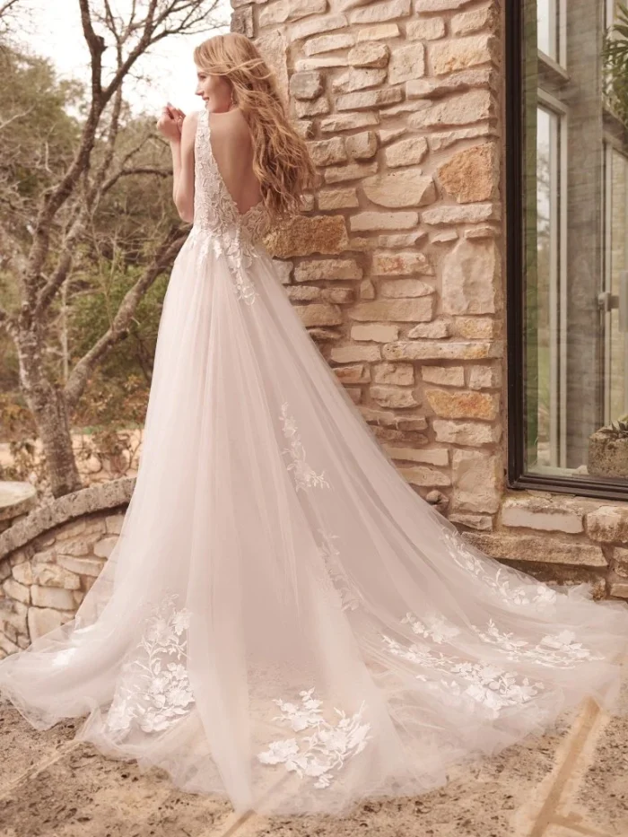 Rebecca Ingram Stephanie A Line Wedding Dress 22RT909B01 PROMO2