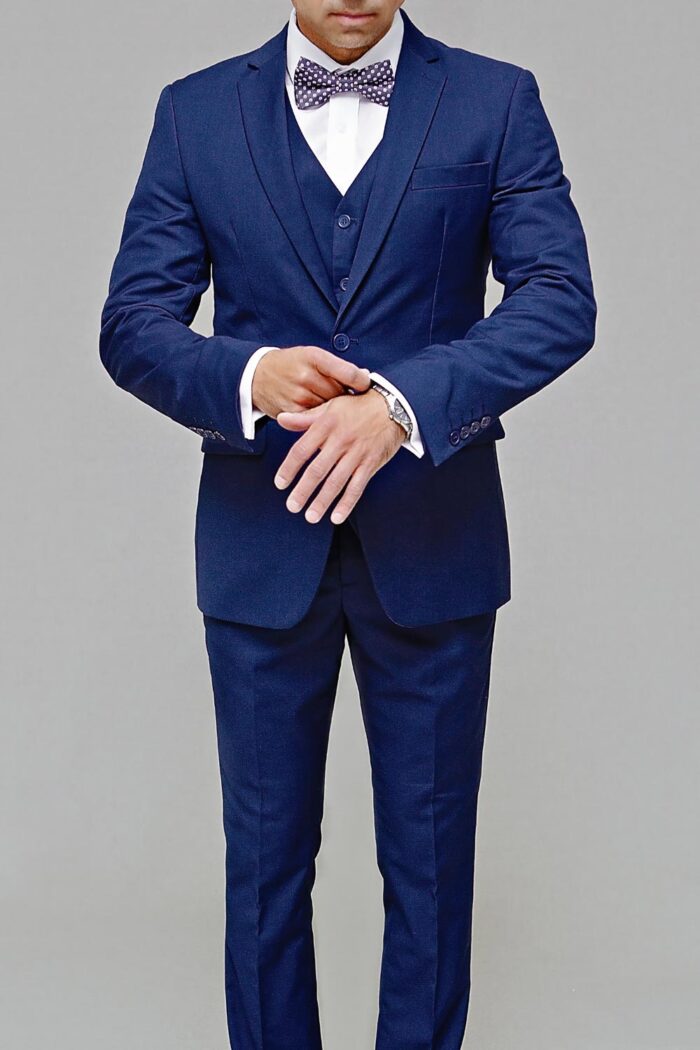 Blue slim fit suit BTM 504 1