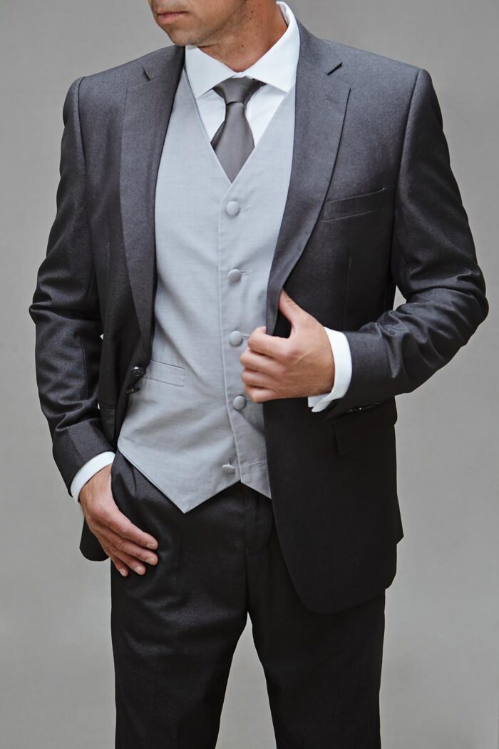 Charcoal grey suit BTM 507 1