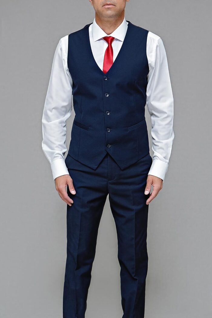 Navy Blue Formal occasion waistcoat BTM 516 1