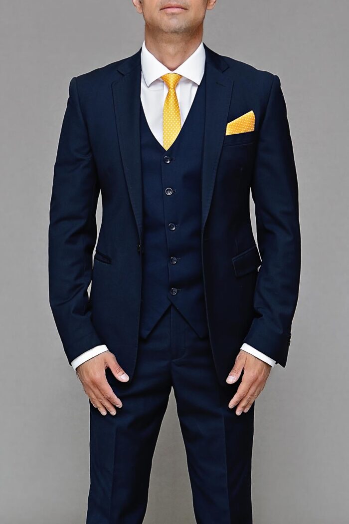 Navy Blue Formal occasion waistcoat BTM 516 2
