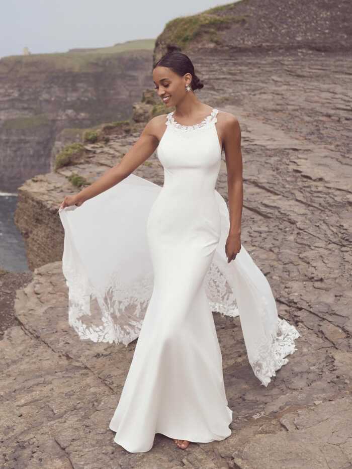 Rebecca Ingram Frida Sheath Wedding Dress 23RK110A01 PROMO8 IV